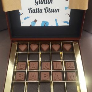 Kahverengi Deri Kutu Mesajlı Kutu