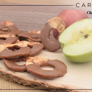 Bitter Çikolataya Batırılmış Kuru Yeşil Elma