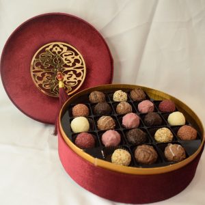 Oval Kadife Kutu - Truffle Çikolata