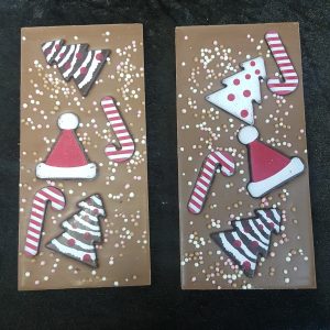 Yeni Yıl Süslü Tablet Çikolata - Sütlü