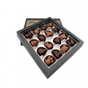 Asetat Kutu Yeni Yıl Figürlü Çikolata